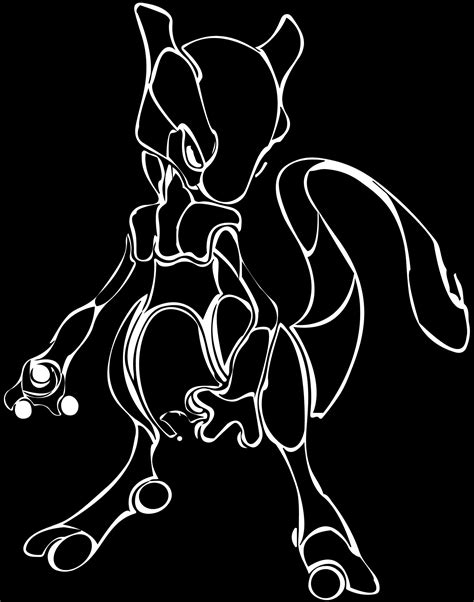 pics of mewtwo|mewtwo outline.